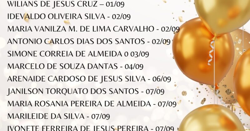Parabenização aos Servidores Aniversariantes da Semana: SISMUSB celebra e homenageia os talentosos colaboradores