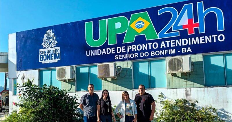 Inspetora do Ministério da Saúde elogia a qualidade do atendimento na UPA24 durante visita ao Senhor do Bonfim